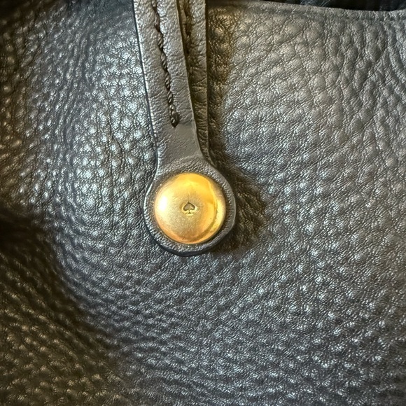 KATE SPADE Black Pebbled Hobo with tassels and gold hardware - Picture 8 of 14